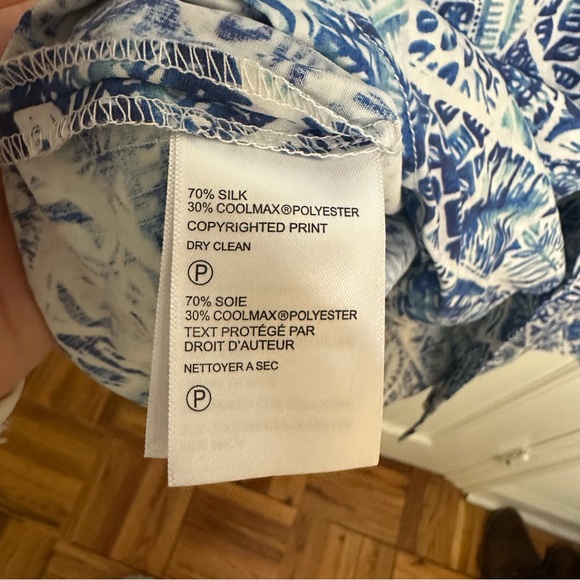 TOMMY BAHAMA Tivoli Tiles Madras Hawaiian Shirt Men’s Large Hawaiian Party Polo - Picture 8 of 9